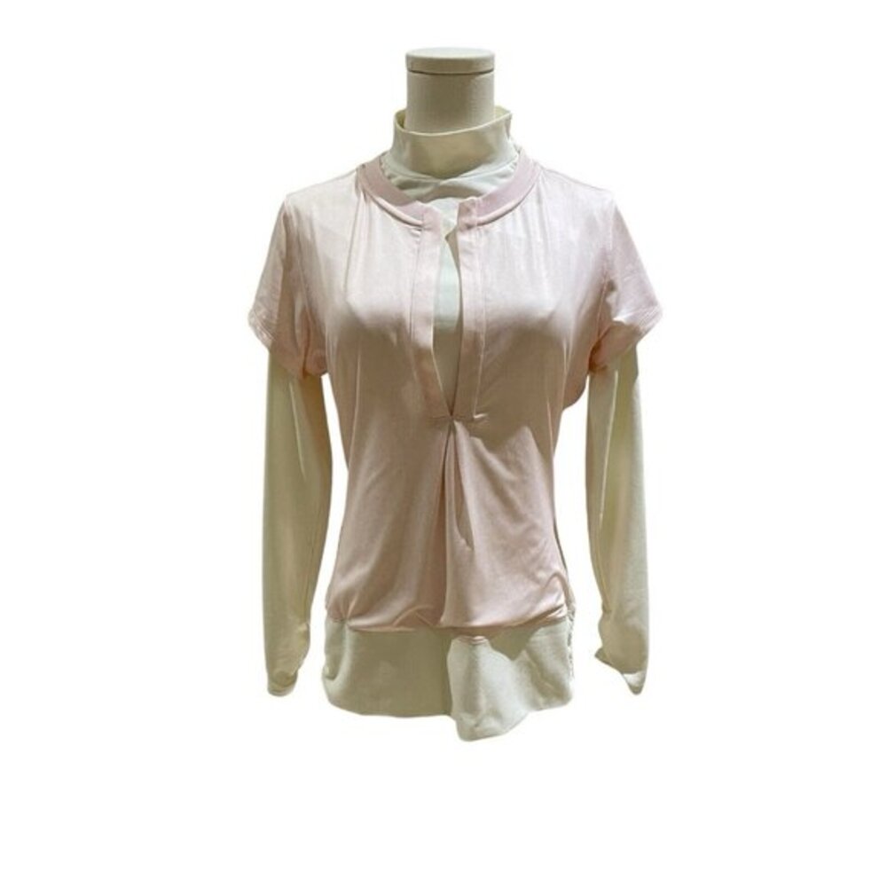 Nike Tour Performance Dri Fit Women's Golf Thermal Tee Pink Ivory NWT $120